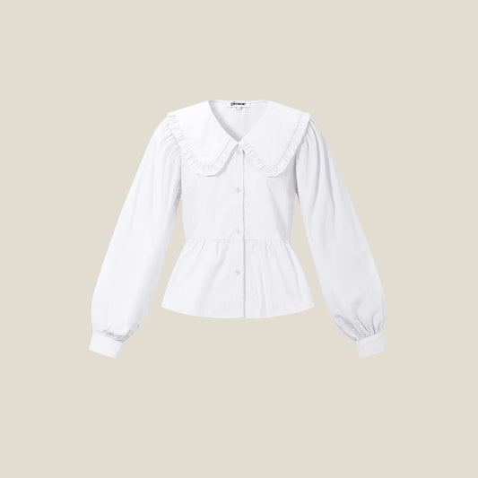 SWEET COLLAR BLOUSE - WIT