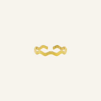WAVE RING - GOUD